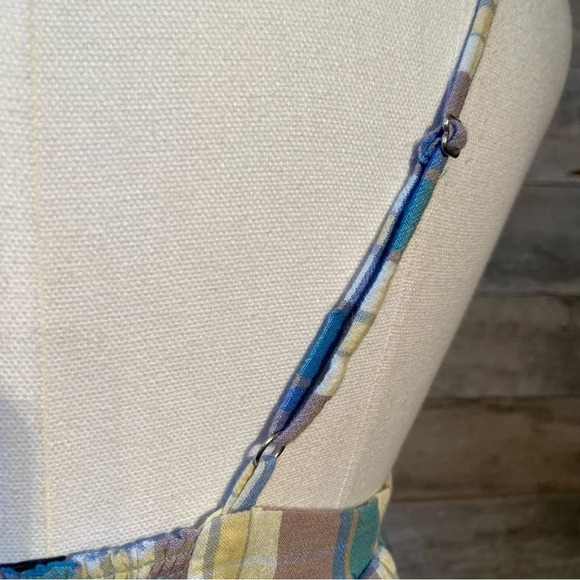 BNWT‎ Urban Outfitters women’s plaid ruffled cropped top in size  medium - Picture 5 of 8